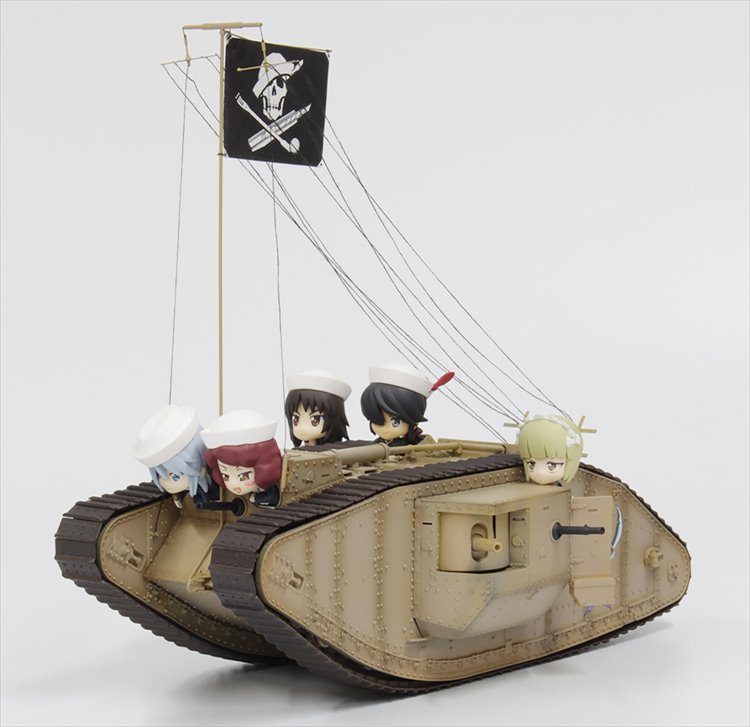 Girls and Panzer - 1/35 Mk. IV Team Samesan Tank with Prepainted Figures - Click Image to Close