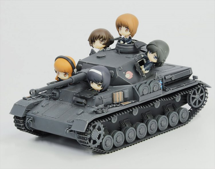 Girls and Panzer - 1/35 Pz.Kpfw.IV Panzer Tank Ausf. D Team Ankou with Prepainted Figures - Click Image to Close