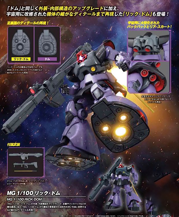 Gundam - 1/100 MG Dom Model Kit