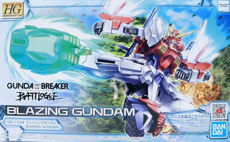 Gundam Breaker Battlogue - 1/44 HG Blazing Gundam Model Kit - Click Image to Close