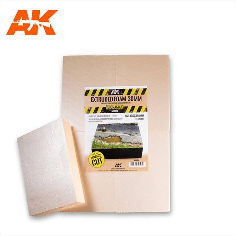 AK Interactive - Extruded Foam 30mm A4 Size - Click Image to Close