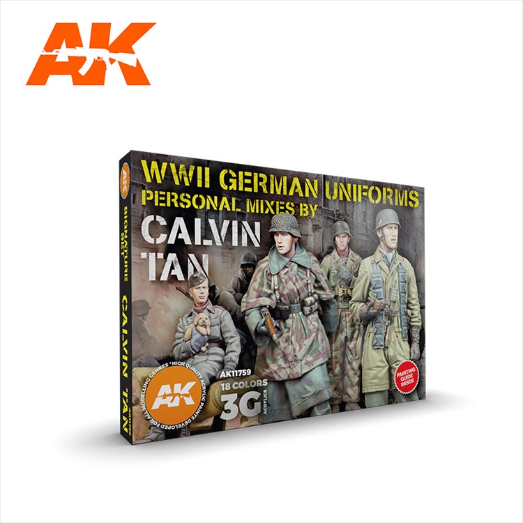 AK Interactive - Calvin Tan Personal Acrylic Paints Mixes Set - Click Image to Close