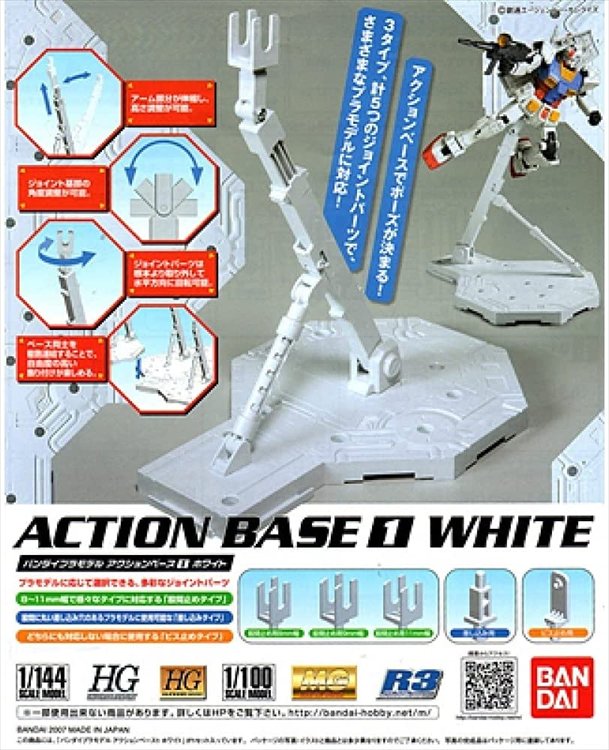 Gundam - Action Base 1/100 White - Click Image to Close