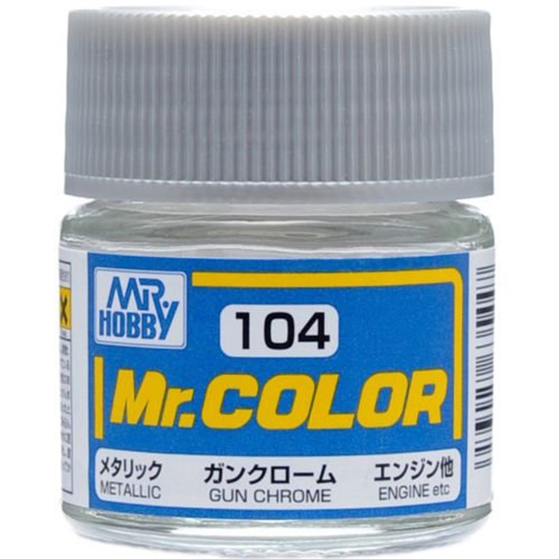 Mr Color - C104 Metallic Gloss Gun Chrome 10ml - Click Image to Close