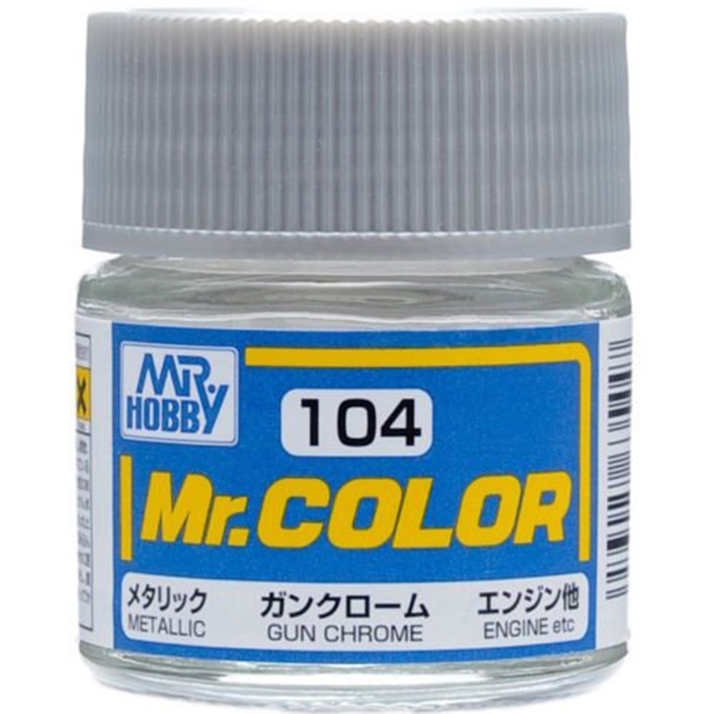 Mr Color - C104 Metallic Gloss Gun Chrome 10ml