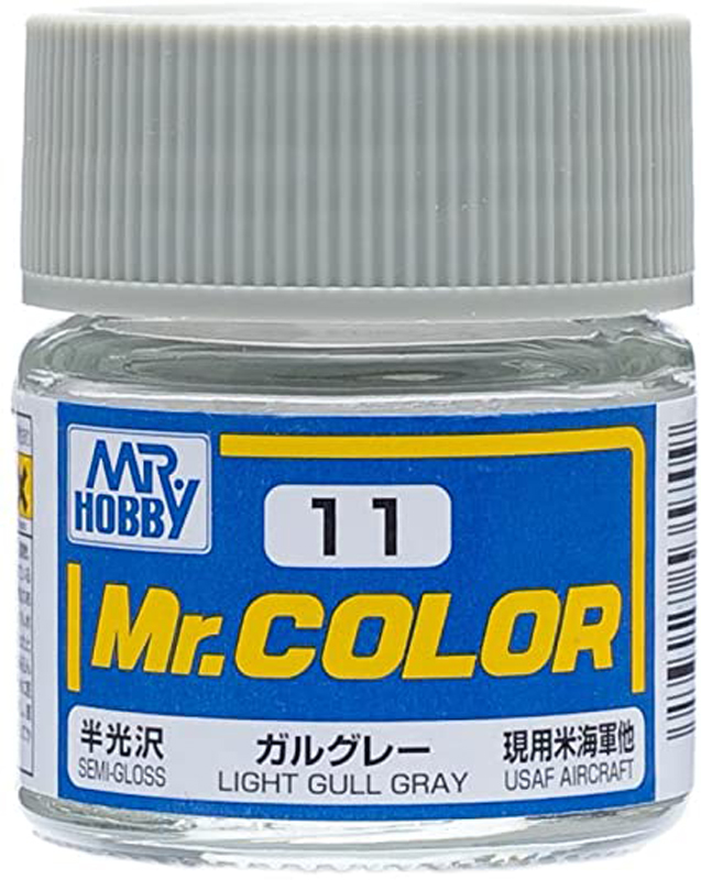 Mr Color - C11 Semi-Gloss Light Gull Gray 10ml - Click Image to Close