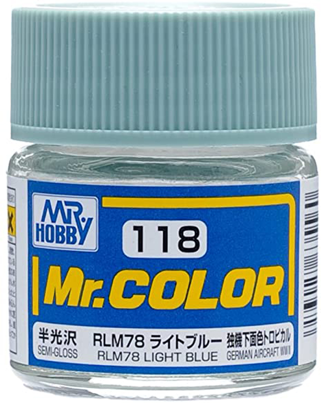 Mr Color - C118 Semi Gloss RLM78 Light Blue 10ml - Click Image to Close