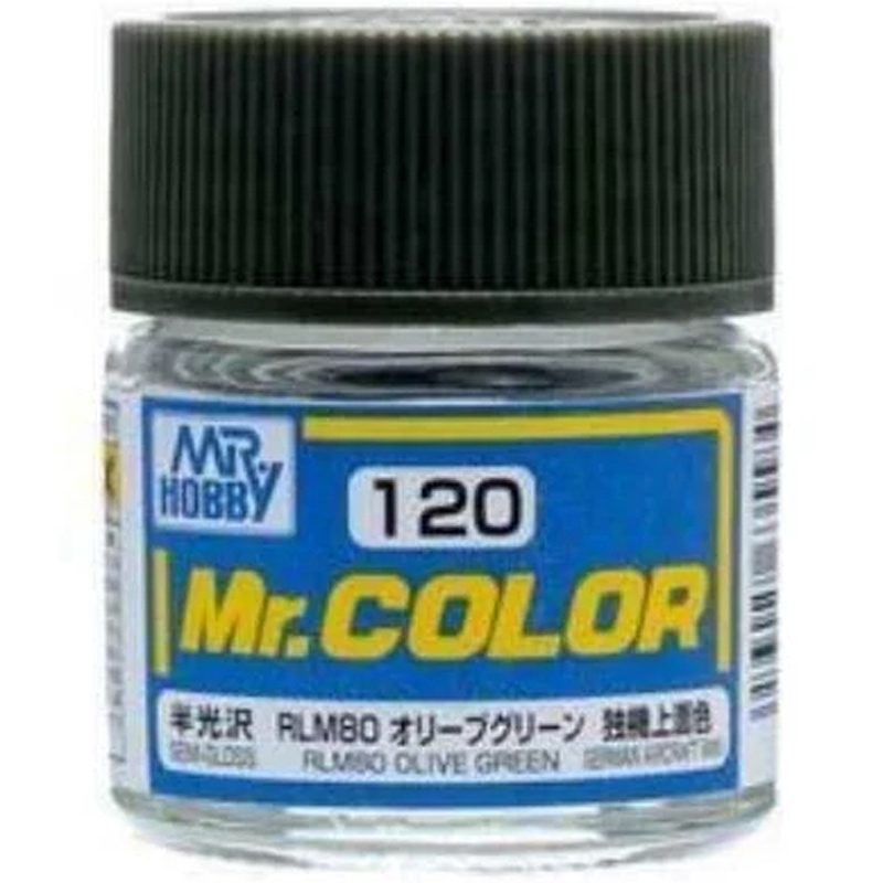Mr Color - C120 Semi Gloss RLM80 Olive Green 10ml - Click Image to Close