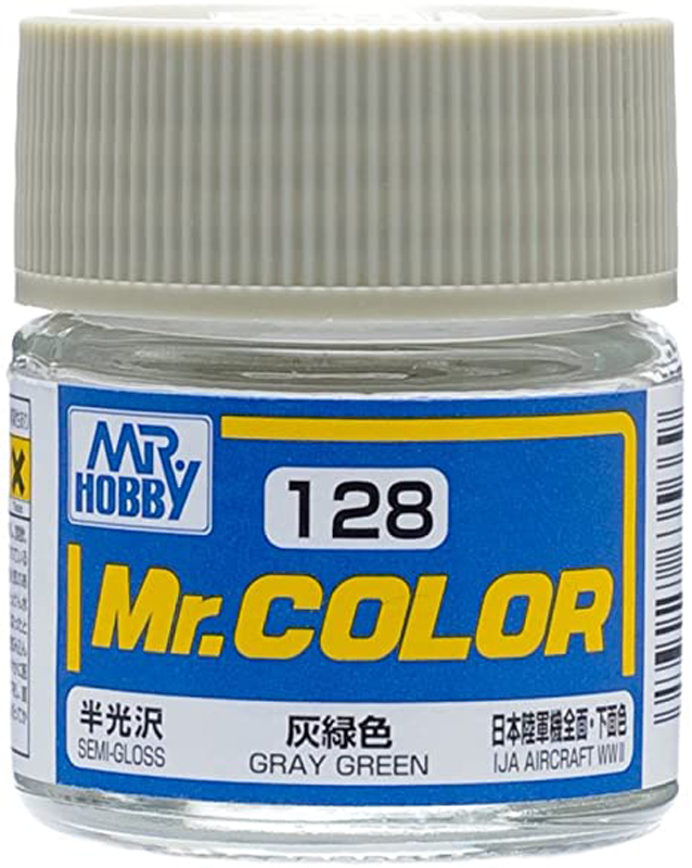 Mr Color - C128 Semi Gloss Gray Green 10ml - Click Image to Close