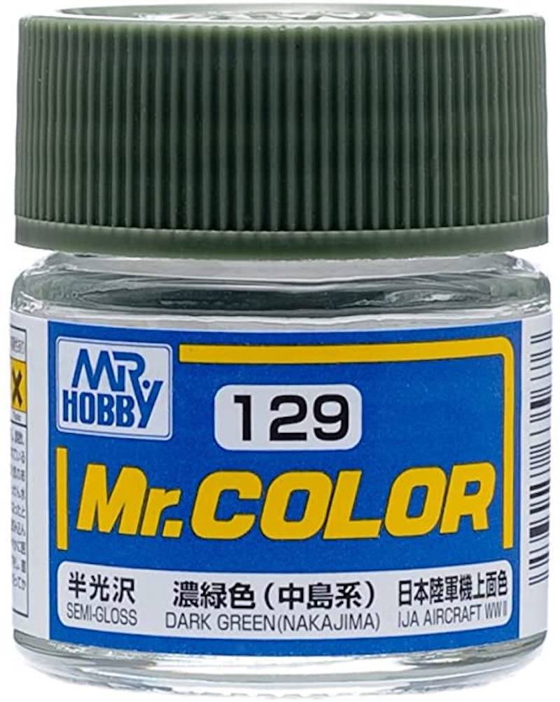 Mr Color - C129 Semi Gloss Dark Green - Nakajima 10ml - Click Image to Close