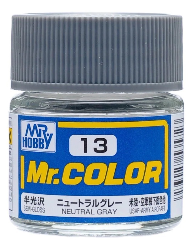 Mr Color - C13 Semi-Gloss Neutral Gray 10ml