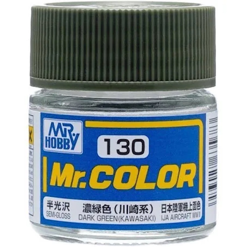 Mr Color - C130 Semi Gloss Dark Green - Kawasaki 10ml - Click Image to Close