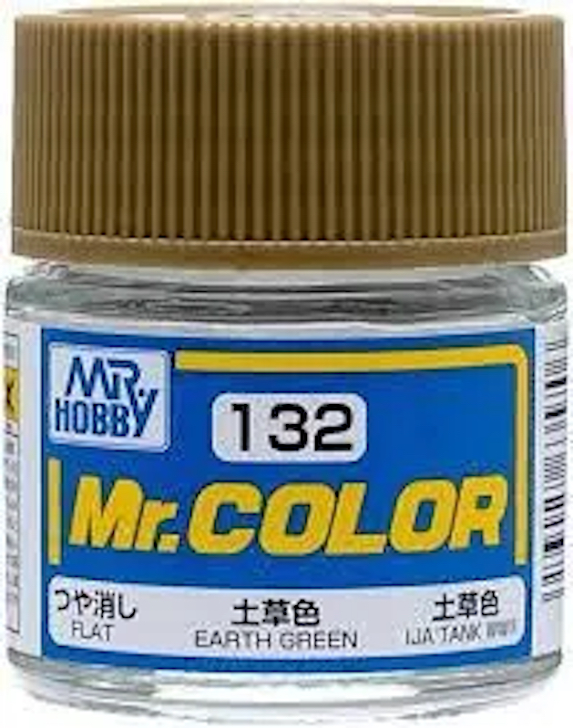 Mr Color - C132 Flat Earth Green 10ml - Click Image to Close