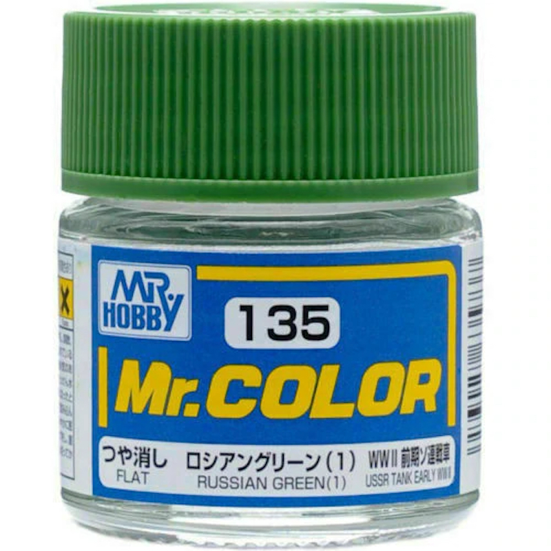 Mr Color - C135 Flat Russian Green (1) 10ml - Click Image to Close