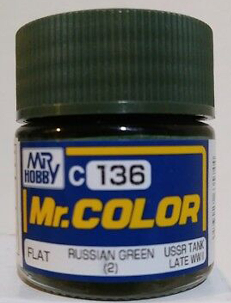 Mr Color - C136 Flat Russian Green (2) 10ml - Click Image to Close