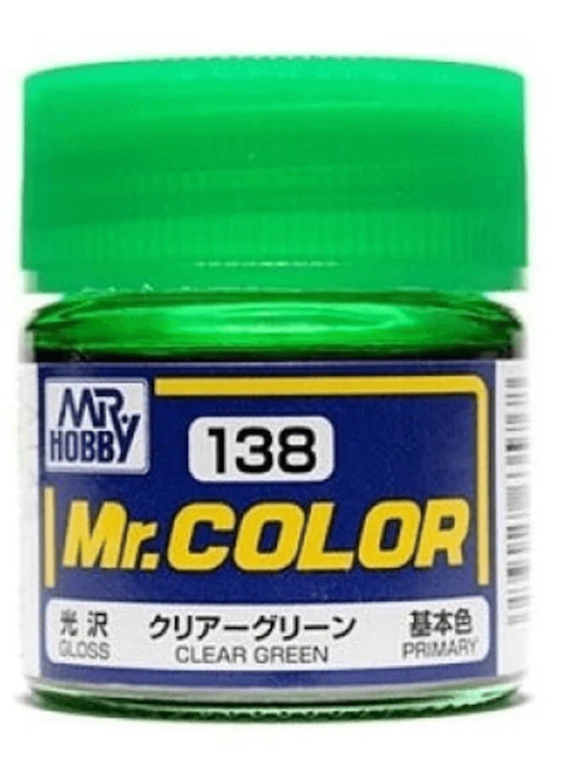 Mr Color - C138 Gloss Clear Green 10ml - Click Image to Close