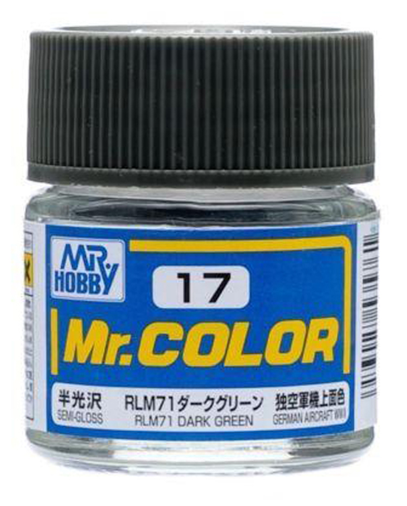 Mr Color - C17 Semi-Gloss RLM71 Dark Green 10ml - Click Image to Close