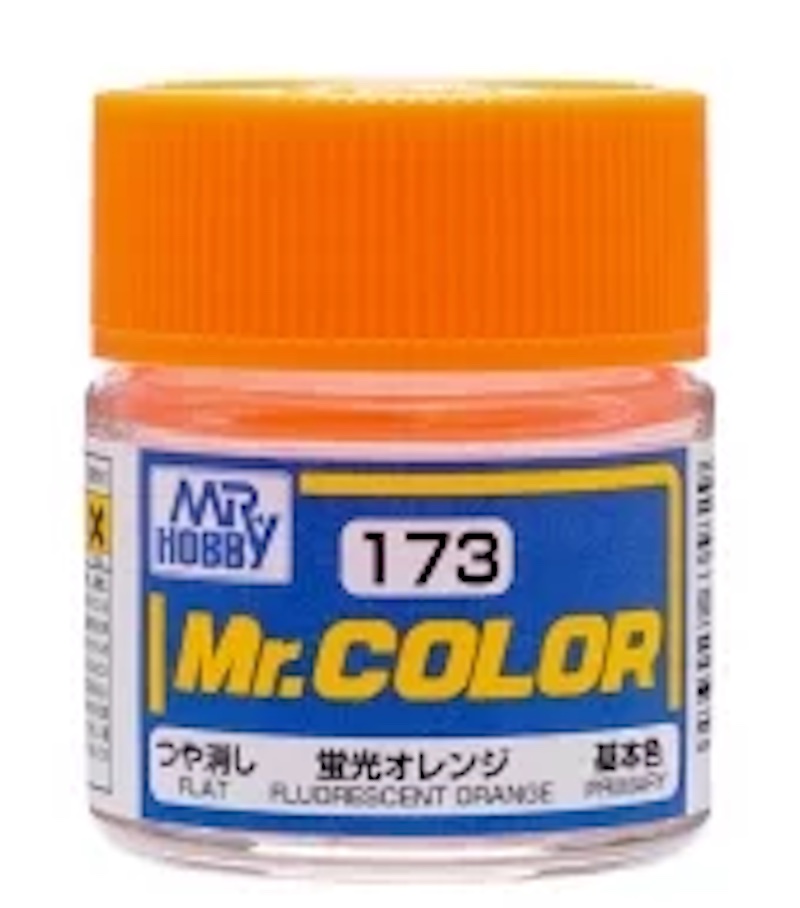 Mr Color - C173 Semi Gloss Fluorescent Orange 10ml - Click Image to Close