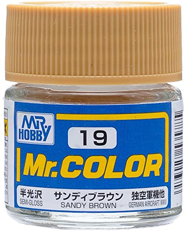 Mr Color - C19 Semi-Gloss Sandy Brown 10ml - Click Image to Close