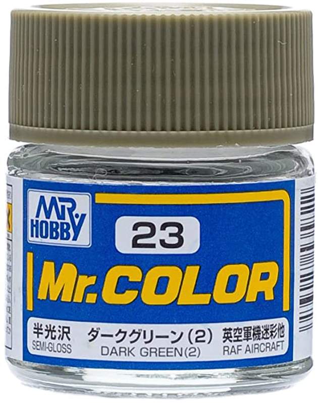 Mr Color - C23 Semi-Gloss Dark Green (2) 10ml