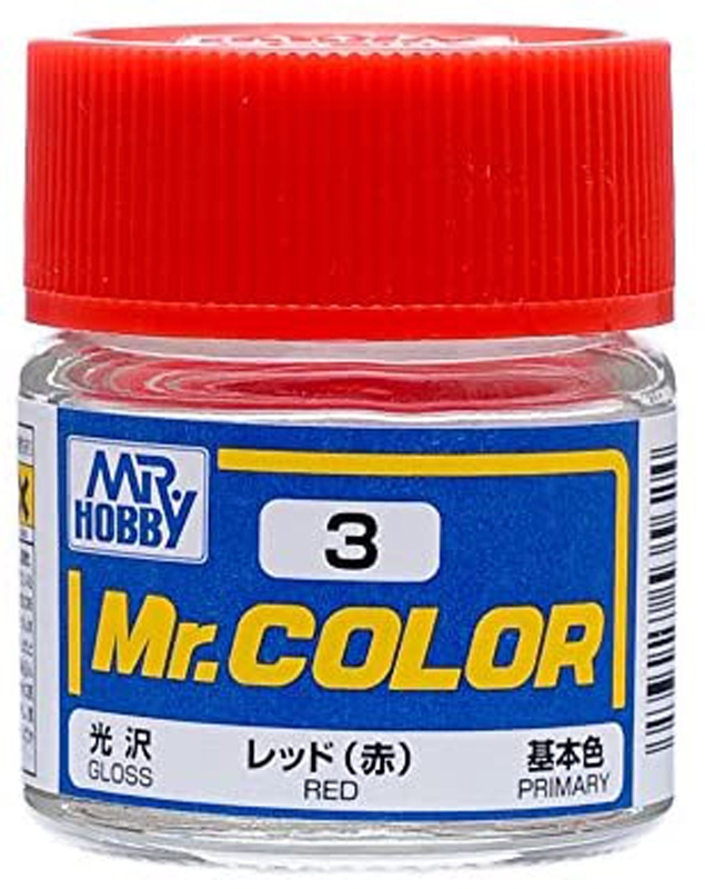 Mr Color - C3 Gloss Red 10ml Bottle - Click Image to Close