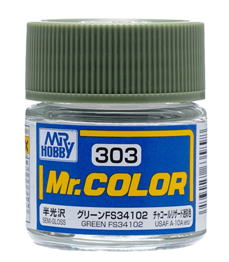 Mr Color - C303 Semi Gloss Green FS34102 10ml - Click Image to Close
