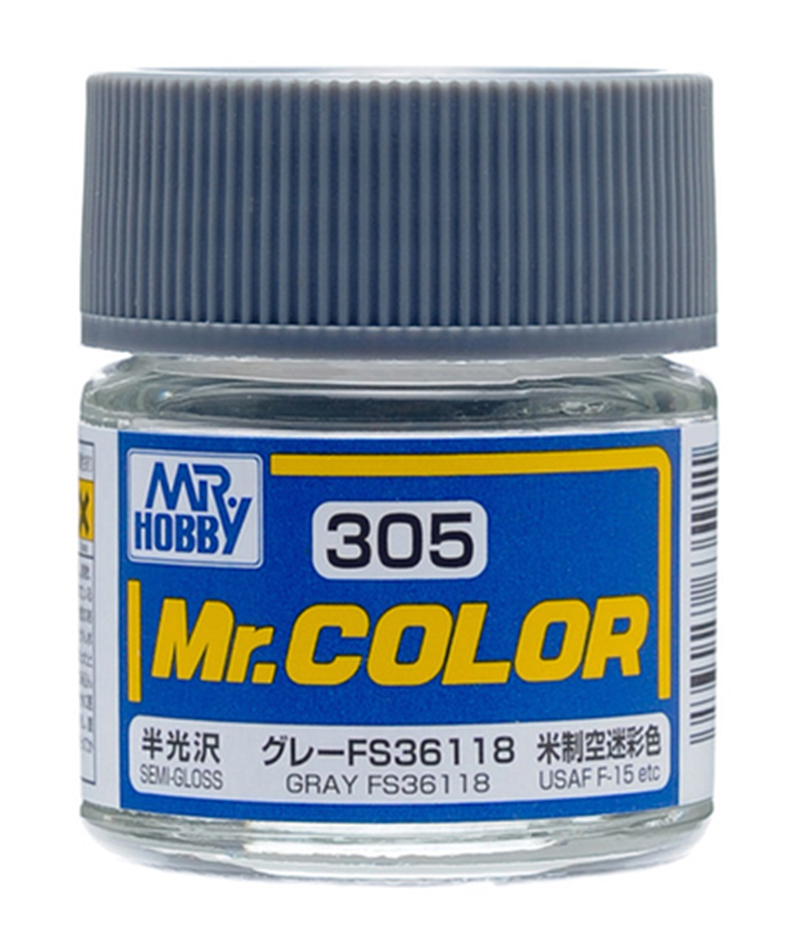 Mr Color - C305 Semi Gloss Gray FS36118 10ml - Click Image to Close