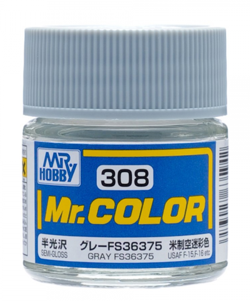 Mr Color - C308 Semi Gloss Gray FS36375 10ml - Click Image to Close