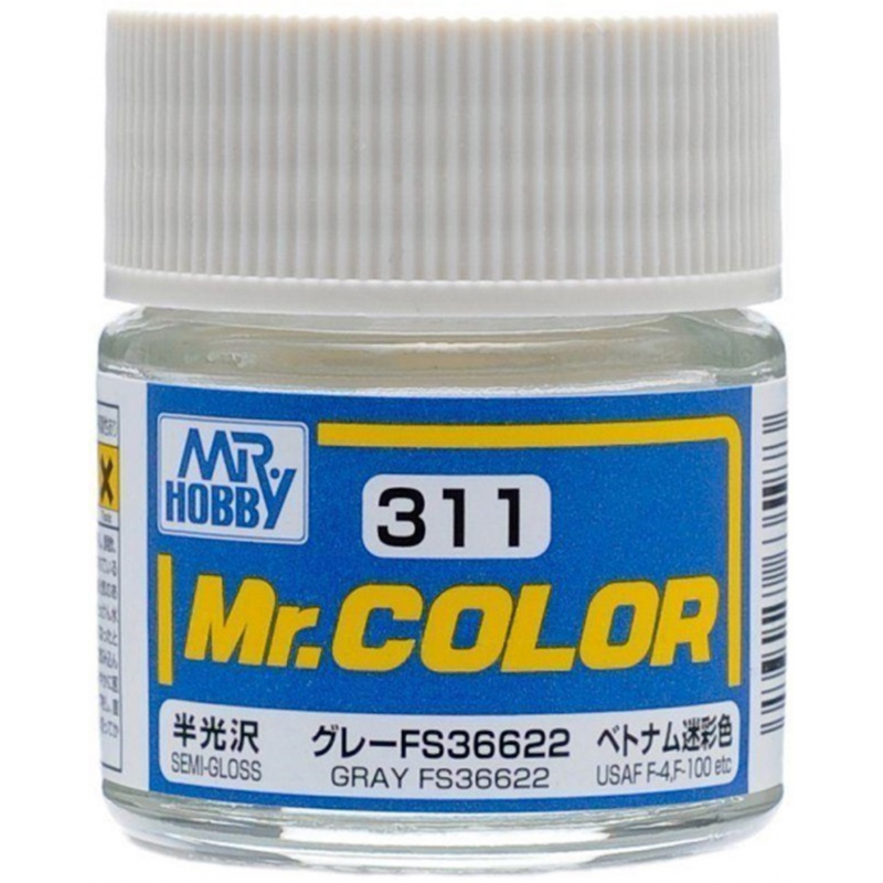 Mr Color - C311 Semi Gloss Gray FS36622 10ml - Click Image to Close