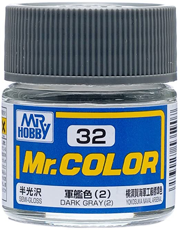 Mr Color - C32 Semi-Gloss Dark Gray (2) 10ml - Click Image to Close