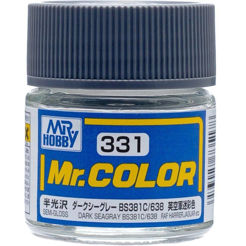 Mr Color - C331 Semi Gloss Dark Seagray BS381C 638 10ml - Click Image to Close