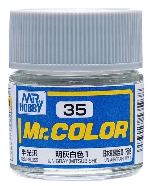 Mr Color - C35 Semi-Gloss IJN Gray - Mitsubishi 10ml - Click Image to Close