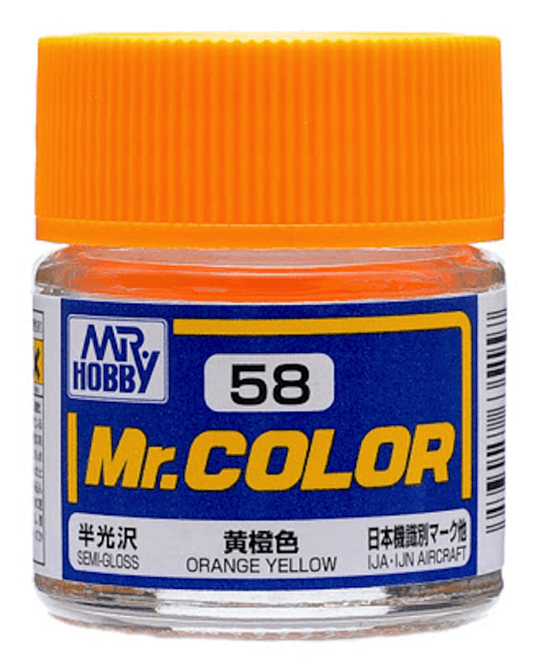 Mr Color - C58 Semi Gloss Orange Yellow - Click Image to Close