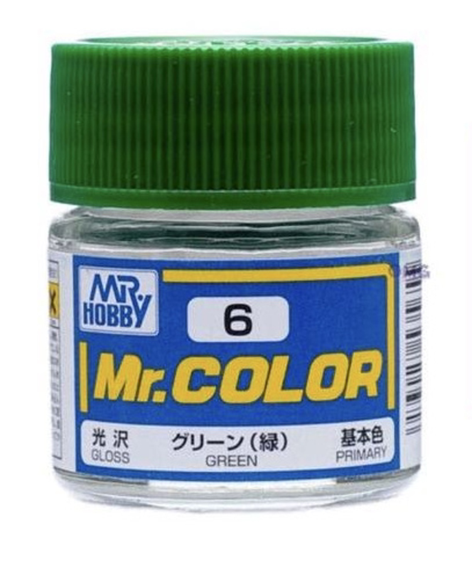 Mr Color - C6 Gloss Green 10ml Bottle - Click Image to Close