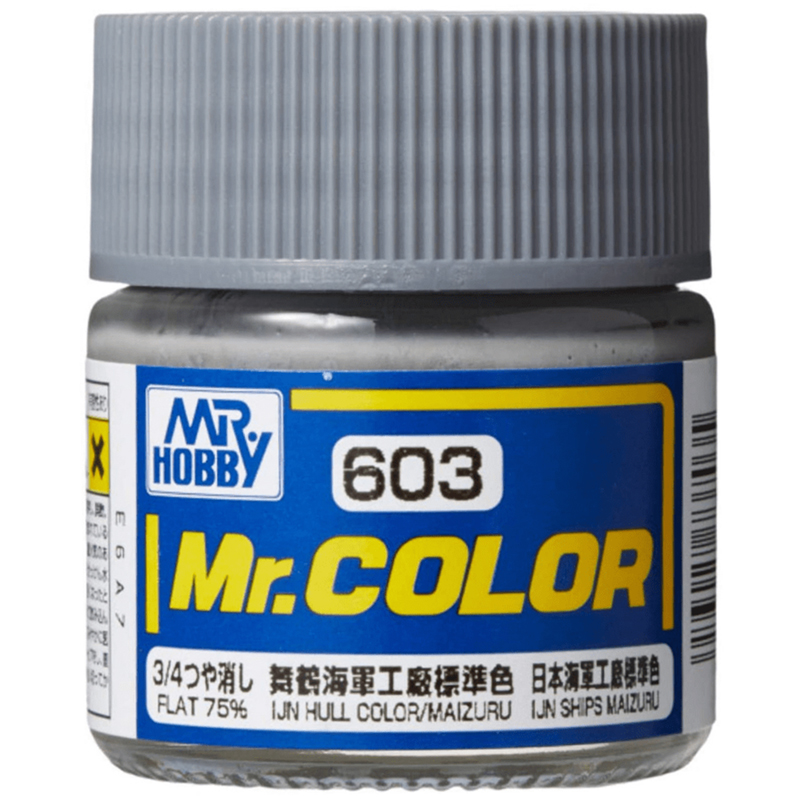 Mr Color - C603 75% Flat IJN Hull Gray Color Maizuru 10ml - Click Image to Close