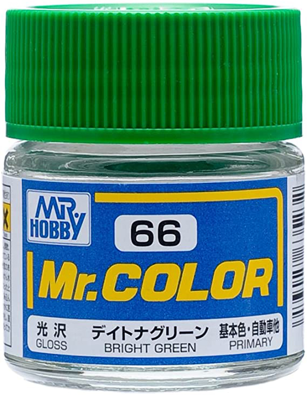 Mr Color - C66 Gloss Bright Green 10ml - Click Image to Close