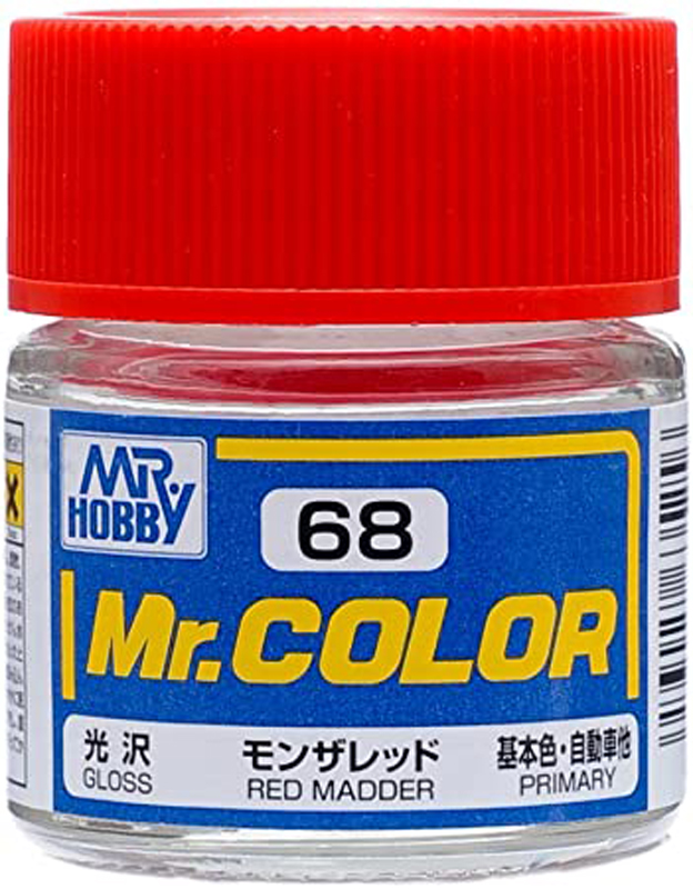 Mr Color - C68 Gloss Red Madder 10ml - Click Image to Close