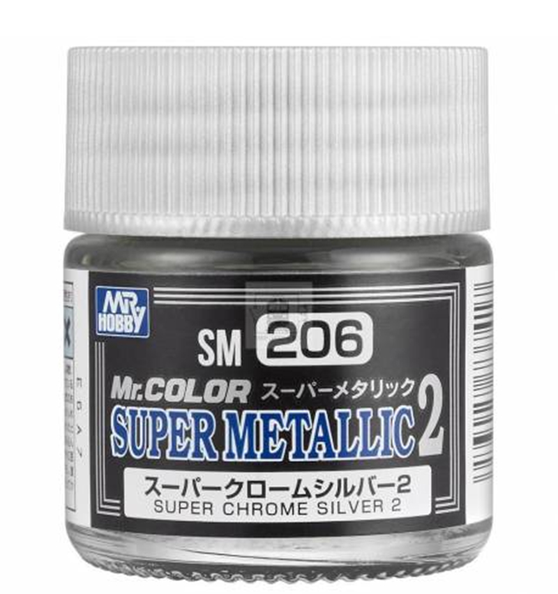 Mr Color - SM206 Super Chrome Silver 2 10ml - Click Image to Close