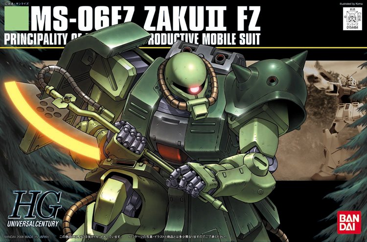 Gundam - 1/144 HGUC MS-06FZ Zaku II Kai Model Kit - Click Image to Close