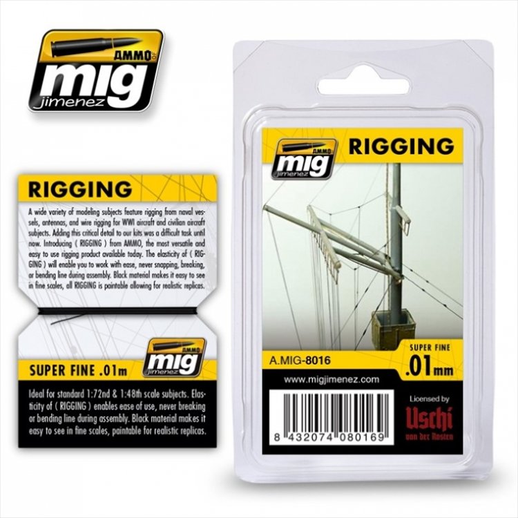 Ammo Mig - Rigging Super Fine 0.01mm - Click Image to Close