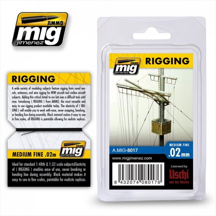 Ammo Mig - Rigging Super Fine 0.02mm - Click Image to Close