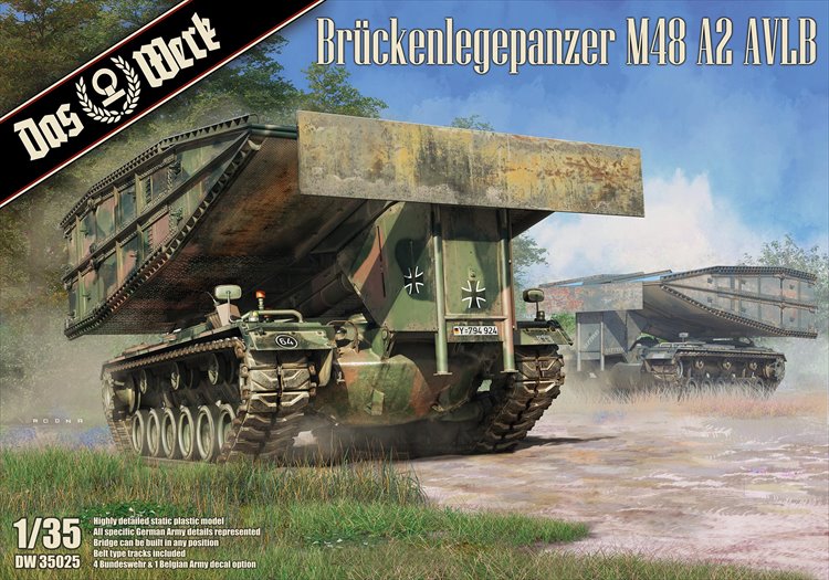 Das Werk - 1/35 Bruckenlegepanzer M48 A2 AVLB Model Kit - Click Image to Close