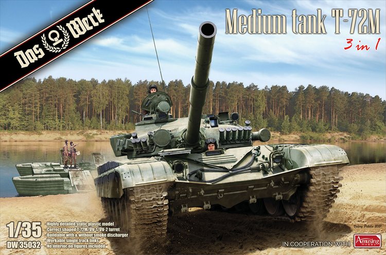 Das Werk - 1/35 Medium Tank T-72M Model Kit - Click Image to Close