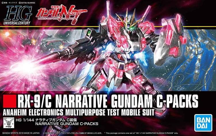 Gundam - 1/144 HGUC RX-9/C Narrative Gundam C Packs Model Kit - Click Image to Close