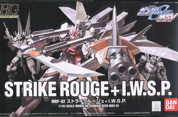 Gundam Seed - 1/144 HG MSV Strike Rouge + I.W.S.P Model Kit - Click Image to Close