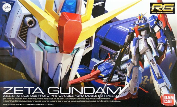 Gundam - 1/144 RG Zeta Gundam Model Kit