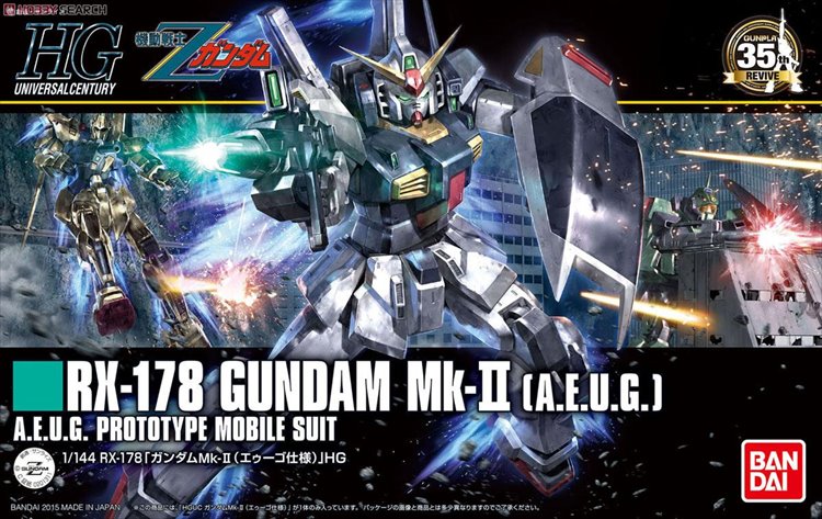 Gundam - 1/144 HGUC Mk-II AEUG Gundam Model Kit - Click Image to Close