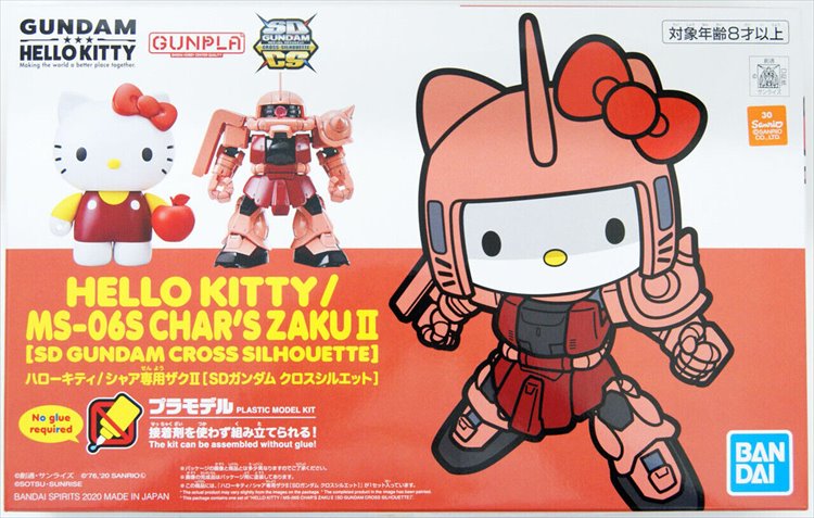 Gundam - Hello Kitty SD MS-06S Char Zaku II Model Kit - Click Image to Close