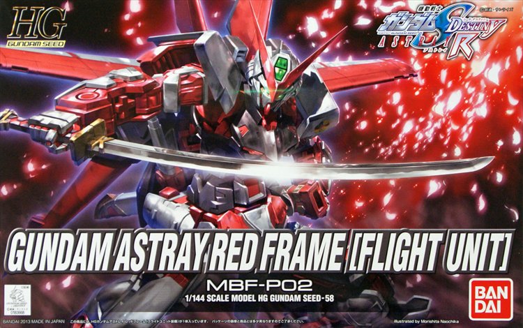 Gundam Seed - 1/144 HG Astray Red Frame Gundam Model Kit - Click Image to Close