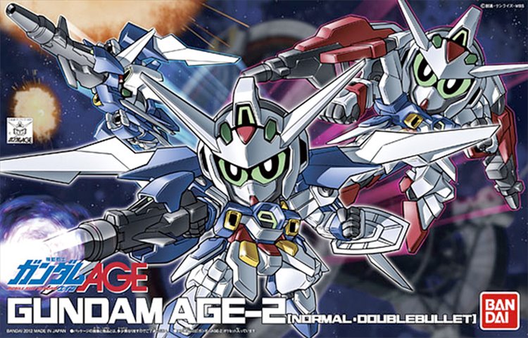 Gundam AGE - SD AGE-2 Normal Double Bullet Model Kit - Click Image to Close